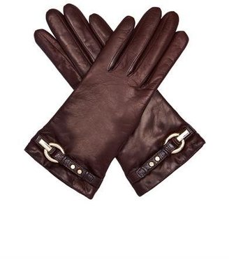 Diane von Furstenberg Sutra leather gloves