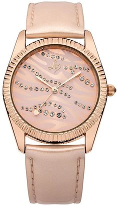 Lipsy Pink Dial and Nude Strap Ladies Watch
