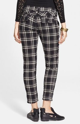 Free People Plaid Ankle Trousers