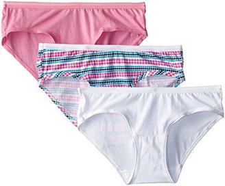 Fruit of the Loom Women's 3 Pack Assorted Cotton Low-Rise Hipster Panties