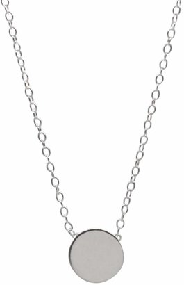 Lucy Ashton Jewellery - Circle Disc Necklace Sterling Silver
