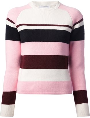 J.W.Anderson cashmere stripe raglan sweater