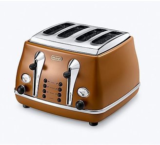 De'Longhi Delonghi Vintage Icona Tan Toaster CTOV4003.BW