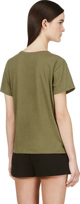NLST Olive Green Cashmere Blend T-Shirt