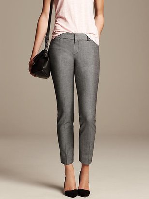 Banana Republic Sloan-Fit Black and White Slim Ankle Pant