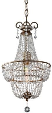 Feiss Dutchess One Light Burnished Silver Chandelier