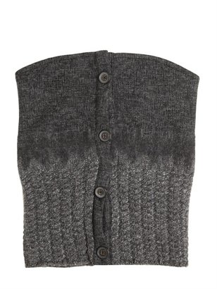 John Varvatos Buttoned Wool/Alpaca Knit Cowl Scarf