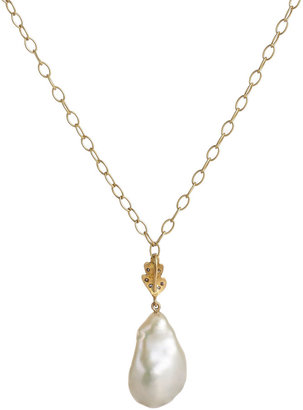 Cathy Waterman Baroque Pearl Pendant Necklace