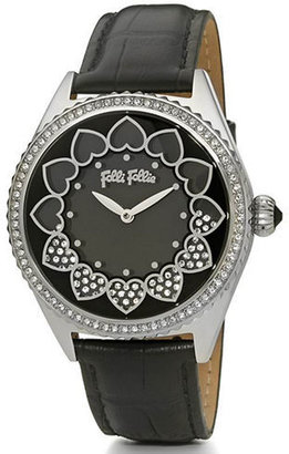 Folli Follie Ladies Stainless Steel and Crystal Love Time Watch