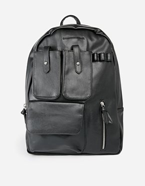 ASOS Utility Backpack - black