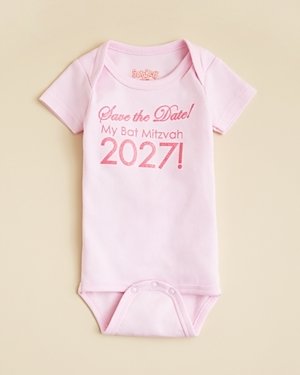 Sara Kety Infant Girls' Bar Mitzvah Bodysuit - Sizes 0-18 Months