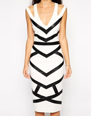 Forever Unique Florence Body-Conscious Dress with Panel Detail