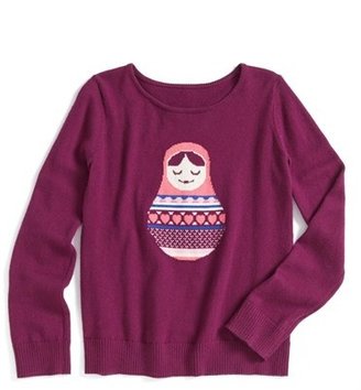 Tucker + Tate 'Icon' Intarsia Knit Cotton & Cashmere Sweater (Toddler Girls, Little Girls & Big Girls)