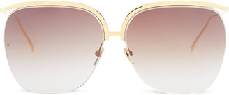 Linda Farrow Cut Lens Sunglasses - for Women