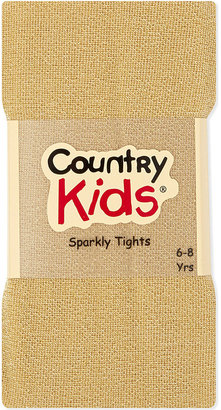Country Kids Sparkle Tights 3-11 Years, Girl's, Size: 3-5 Years, Gold