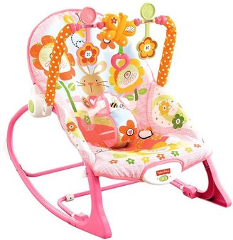 Fisher-Price Rainforest Infant Toddler Rocker - Pink