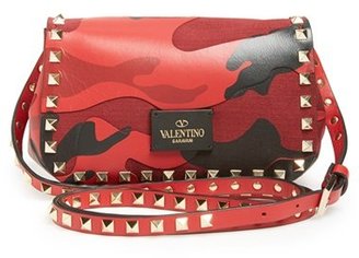Valentino 'Rockstud Camo' Leather Crossbody Bag