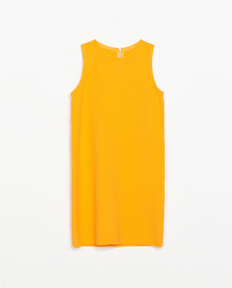 Zara 29489 Straight Cut Dress With Side Zip