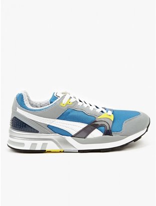 Puma Men's Grey Blue Trinomic XT2 Plus Sneakers