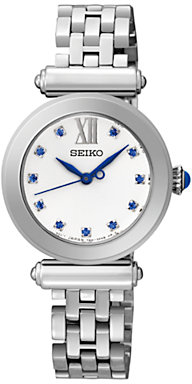 Seiko SRZ399P1 Women's Stone Set Stainless Steel Bracelet Watch