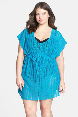 Becca Show & Tell Crochet Cover-Up Tunic (Plus Size)