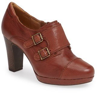 Clarks 'Flyrt Fancy' Leather Platform Boot (Women)
