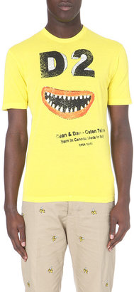 DSQUARED2 Face Cotton-Jersey T-Shirt - for Men