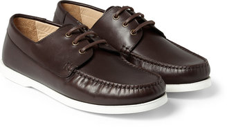 A.P.C. Rubber-Soled Leather Boat Shoes