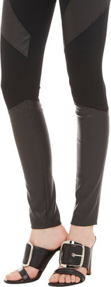 Givenchy Leather-Paneled Leggings