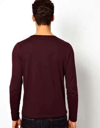 ASOS Long Sleeve T-Shirt With Bound Scoop Neck