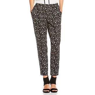 Vince Camuto Sweeping Leopard Slim Pant