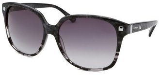 Bebe Women's Clever Square Grey Marble Sunglasses