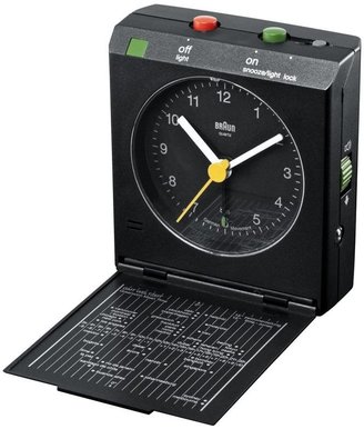 Braun BNC005 Reflex Controlled Travel Alarm Clock Black