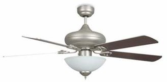 Concord Fans Valore Quick Connect 52-Inch Single-Light Indoor Ceiling Fan in Satin Nickel