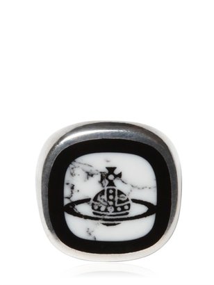 Vivienne Westwood Orbit Squared Metallic Ring