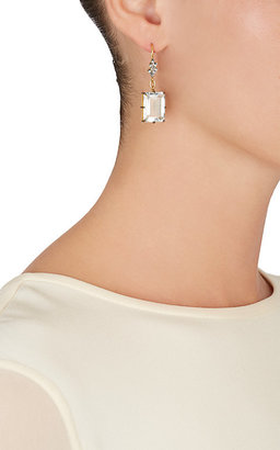 Cathy Waterman Women's White Topaz, Diamond & Gold Double-Drop Earrings