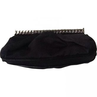 Christian Louboutin Black Silk Clutch bag