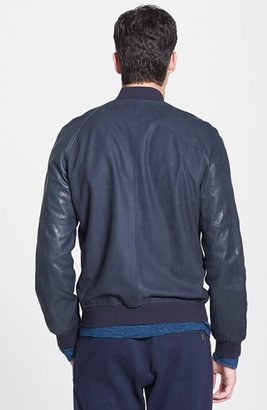 Vince Raglan Lambskin Leather Jacket