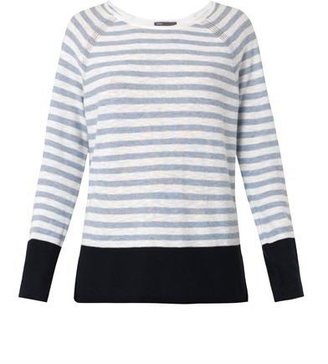 Vince Striped colour-block cotton sweater