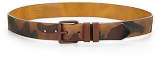 Streets Ahead Leather Printed Camo Belt