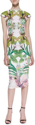 Ted Baker Safiya Jungle Orchid Print Cocktail Dress
