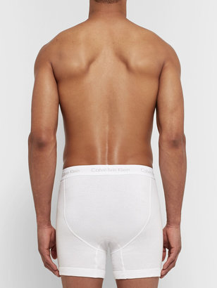 Calvin Klein Underwear Cotton Boxer Briefs - Men - White - S