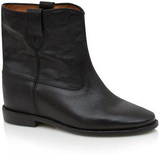 Isabel Marant Black Cluster Leather Ankle Boots