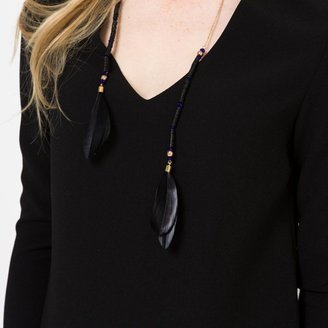La Redoute SEE U SOON Jewelled Blouse With Tie Neck
