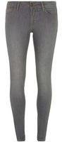 Dorothy Perkins Womens Blake grey washed authentic super skinny jeans- Grey