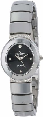 Peugeot Women's PS529 Swiss Tungsten Carbide Crystal Row Watch