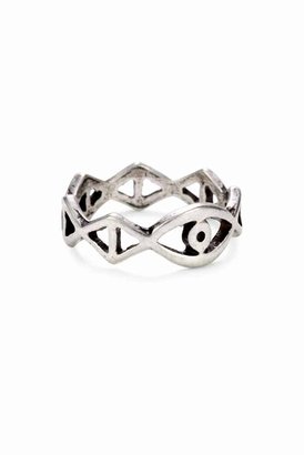 Low Luv x Erin Wasson by Erin Wasson Evil Eye Ring in Silver