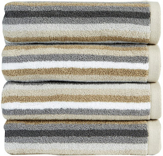 Christy Modena Stripe Towel - Neutral - Bath Towel