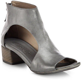 Marsèll Leather Cutout Peep-Toe Sandals