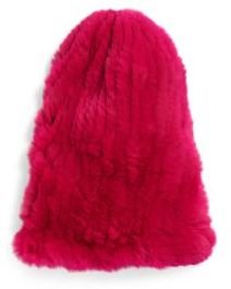 Saks Fifth Avenue Rabbit Fur Slouch Hat